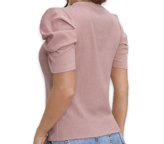 Blusa con Manga Abullonada